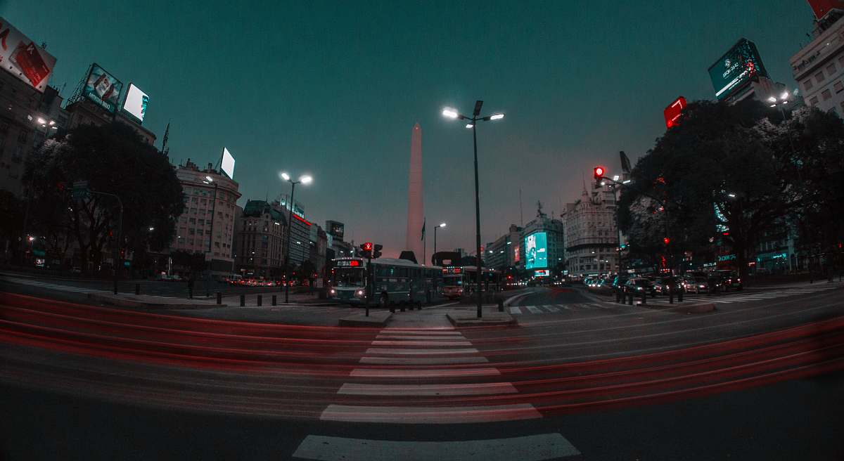 buenos aires white pedestal lane billboard